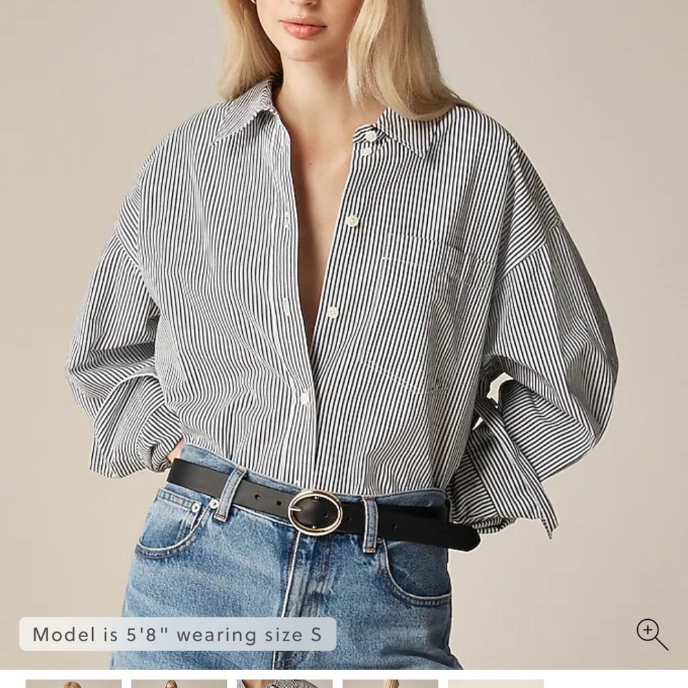 J Crew Black and White Women's Top